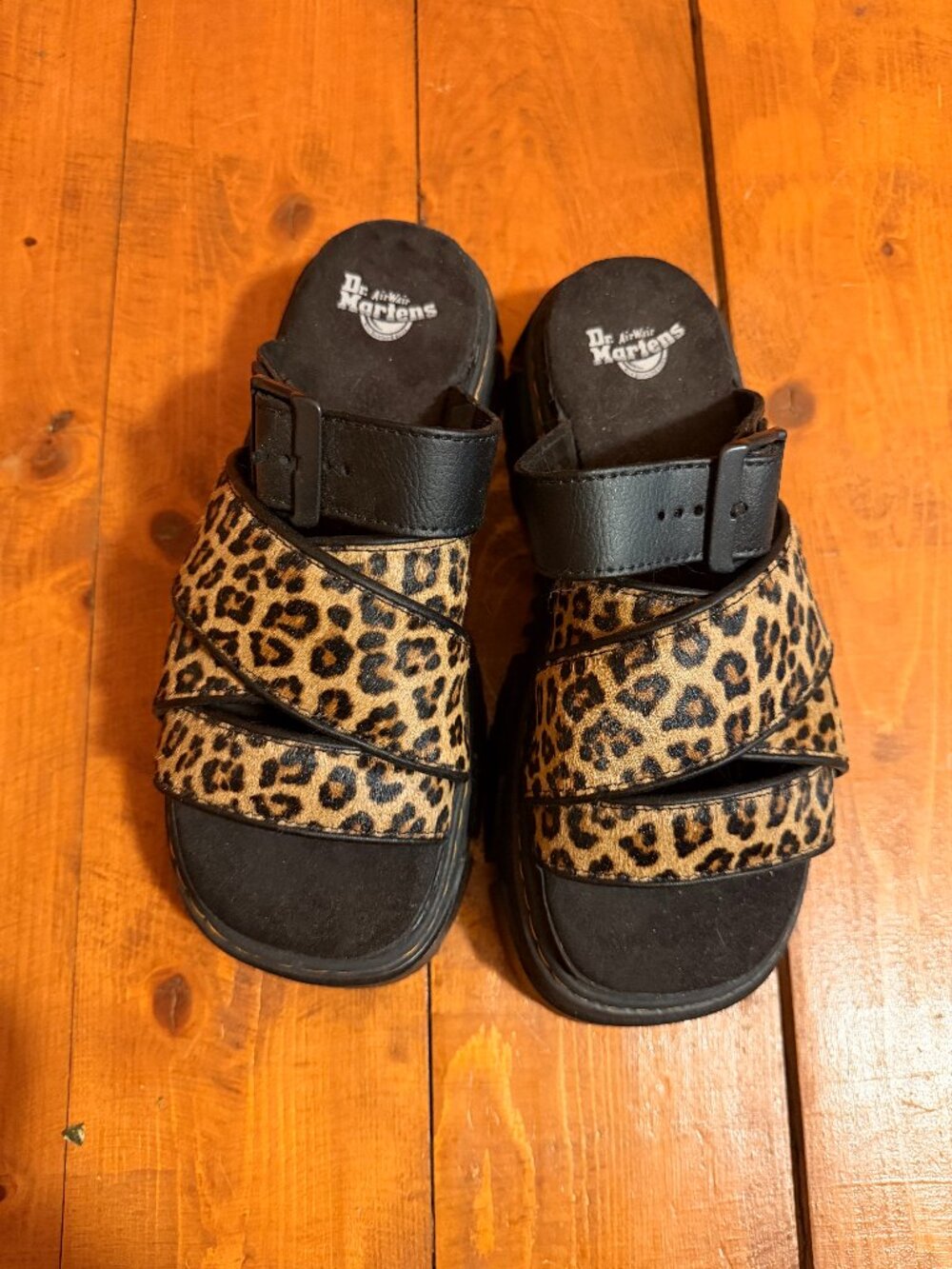 Dr. Martens Women's Mattison Leopard Slide Sandals - Brand New - Sz 7
